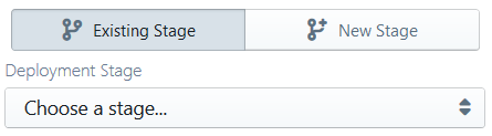 Selecting an existing stage