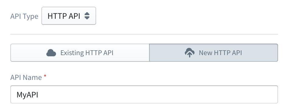 Defining a new HTTP API