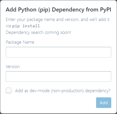 `pip` Dependency Manager