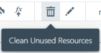 Resource Cleanup toolbar button
